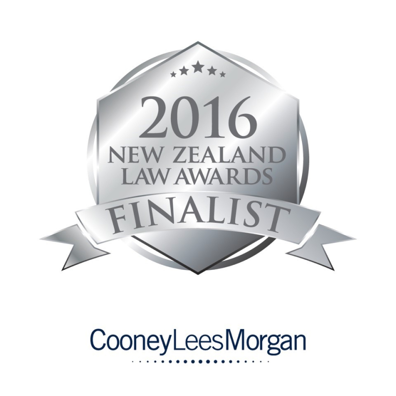 We are New Zealand Law Awards finalists